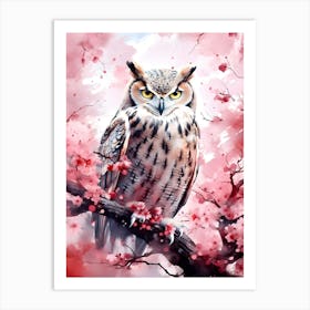 Eagle Owl bird Art Print