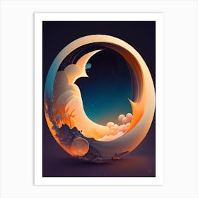 Celestial Comic Space Space Art Print