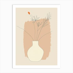 Stockholm Botanical Garden Boho Line Art Poster