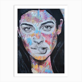 Kendall art girl Art Print