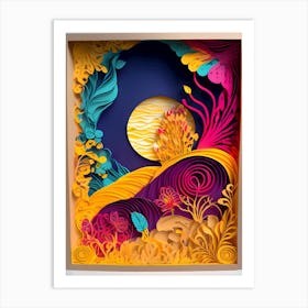 Paper Cut Art-Reimagined 9 Art Print