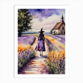 The Lavender Witch ~ Witchy Pagan Fairytale Art Print