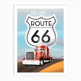 Route 66 Art Print