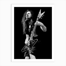 Dimebag Darrell line Art 2 Art Print