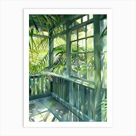 Tropical Porch Art Print