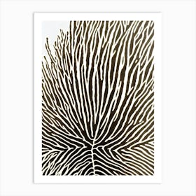 Acropora Horrida Linocut Art Print