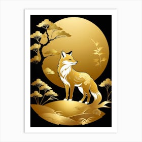 Japan Golden Fox 13 Art Print