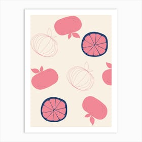 Summer Fruits in Apples Art Print