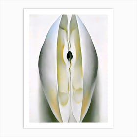 Georgia OKeeffe - Slightly Open Clam Shell 1926 1 Art Print