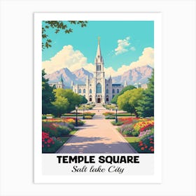 Temple Square Art Print