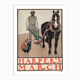 Harper's March, Edward Penfield 2 Art Print