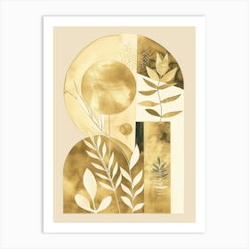 Gold Leaf 7 Art Print