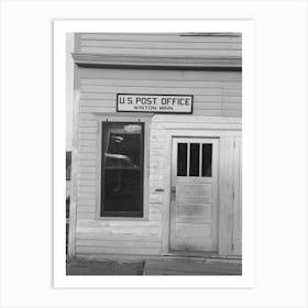 Post Office, Winton, Minnesota By Russell Lee Art Print