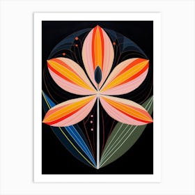 Bird Of Paradise 4 Hilma Af Klint Inspired Flower Illustration Art Print