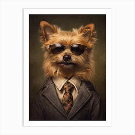 Gangster Dog Australian Terrier 4 Art Print