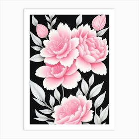 Pink Peonies Art Print