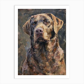 Labrador Retriever Acrylic Painting 8 Art Print