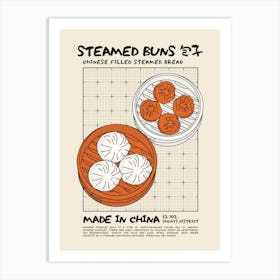 Steamed Buns Art Print