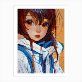 Anime Girl 1 Art Print