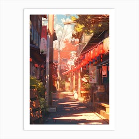 Street In Japan Art Print