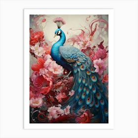 Peacock Art Print