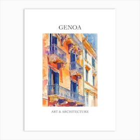 Genoa Travel And Architecture Poster 2 Art Print