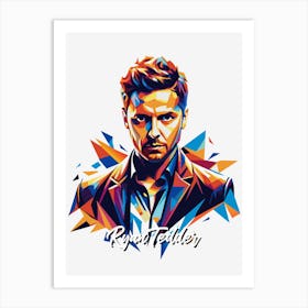 Ryan Tedder 02 Portrait Music Icon WPAP Pop Art Style Art Print