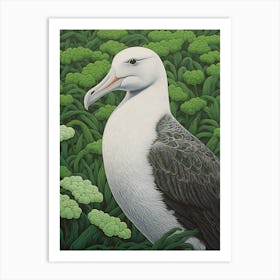 Ohara Koson Inspired Bird Painting Albatross 3 Art Print