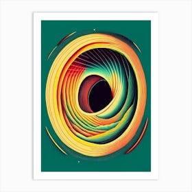 Wormhole Vintage Sketch Space Art Print