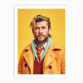 Chris Hemsworth Fashion Art 1 Art Print