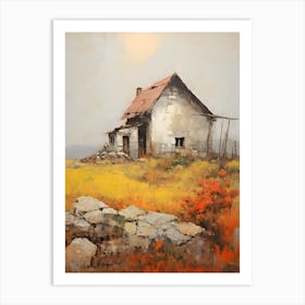 Old Stone Farm Warm Tones 3 Art Print