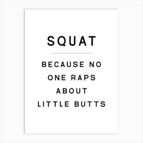 Squat Gym Art Print