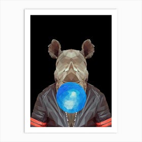 Rhino Gummy Bear Art Print