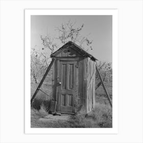 Privy On Farm In Placer County, California By Russell Lee Art Print