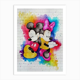 Mickey Love Art Print