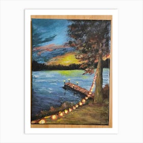 Acrylic painting Art Print