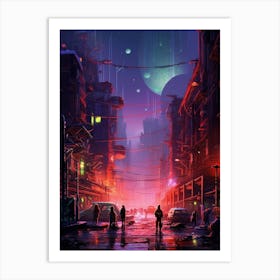 Futuristic City 15 Art Print