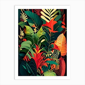Jungle Patterns 3 Botanical Art Print