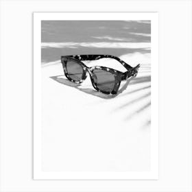 Sun Glasses B&W_2655162 Art Print