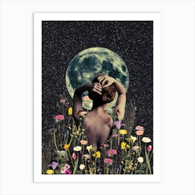 Moonflowers Art Print