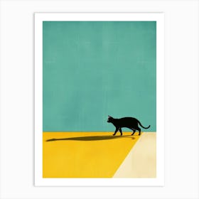 Shadow Of A Cat 1 Art Print