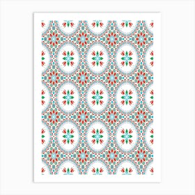 Seamless Pattern - Iznik — Turkish pattern 2 Art Print