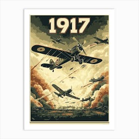 Aihrgdesign A Vintage Aviation Poster Showcasing Advancements Cf7652c1 Ad74 4e7d B8dc 57f299380deb 0 Art Print