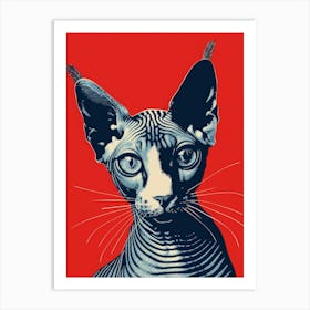 Sphynx Cat 1 Art Print