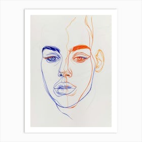 Portrait Of A Woman 456 Art Print