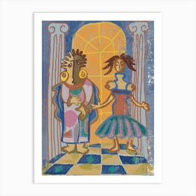 Carnaval Couple Art Print