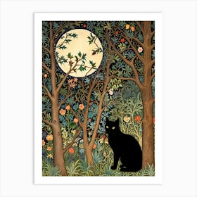 William Morris Cat In The Forest 9 Art Print