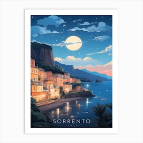 Sorrento Italy Travel Retro Art Print