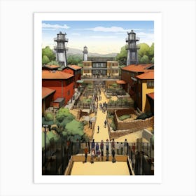 Johannesburg Museum Cartoon 2 Art Print