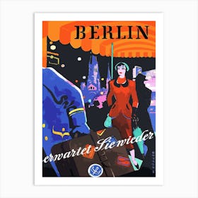 Welcome To Berlin, Germany Art Print